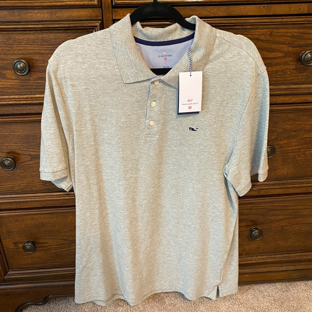 Men’s L Vineyard Vines for Target Gray Polo